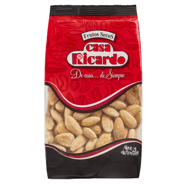 Almendra frita con sal. Envase 200gr.