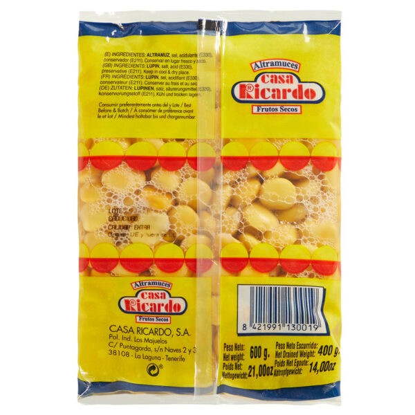 Altramuces Supremos. Envase 600gr.