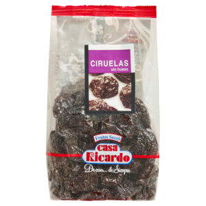 Ciruelas sin hueso. Envase 250gr.