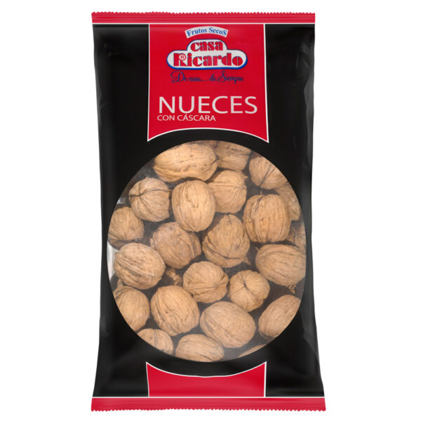 Nueces cáscara. Envase 650gr.