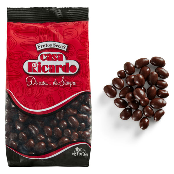 Cacahuetes Chocolate Negro. Envase 250gr.