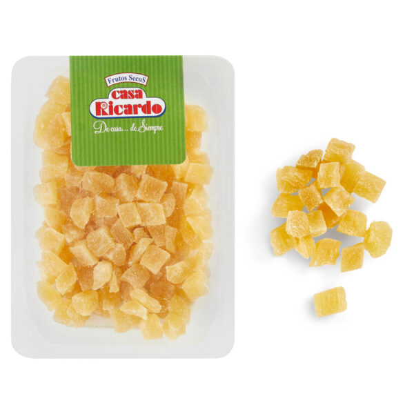 Piña cubos. Envase 120gr.