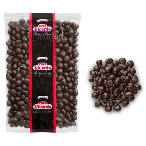 Pasas Chocolate Negro. Envase 1kg.