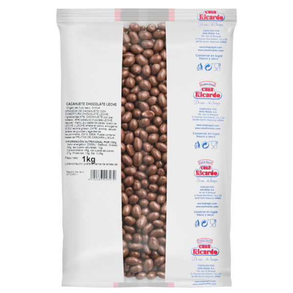 Cacahuete Chocolate Leche. Envase 1kg.